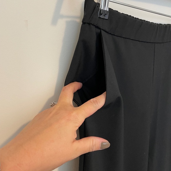 Zara black jogger style tapered pull on pants - Picture 3 of 6